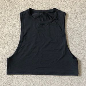 Lululemon Muscle Love Crop Tank Top *Tough, Size 2, Black